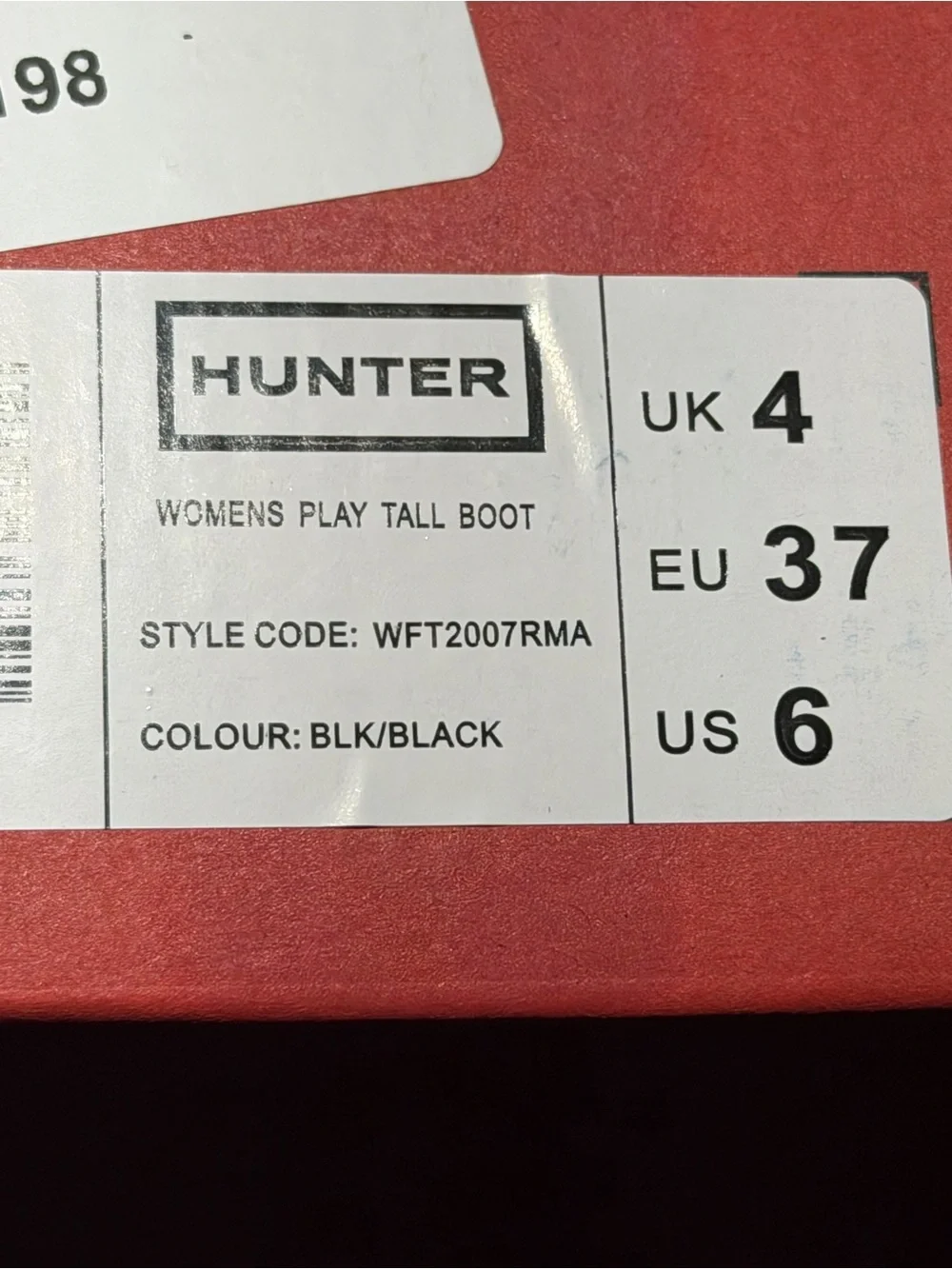 Hunter womens play tall Black Tall Rain Boots with Red-Trim Pull Tabs